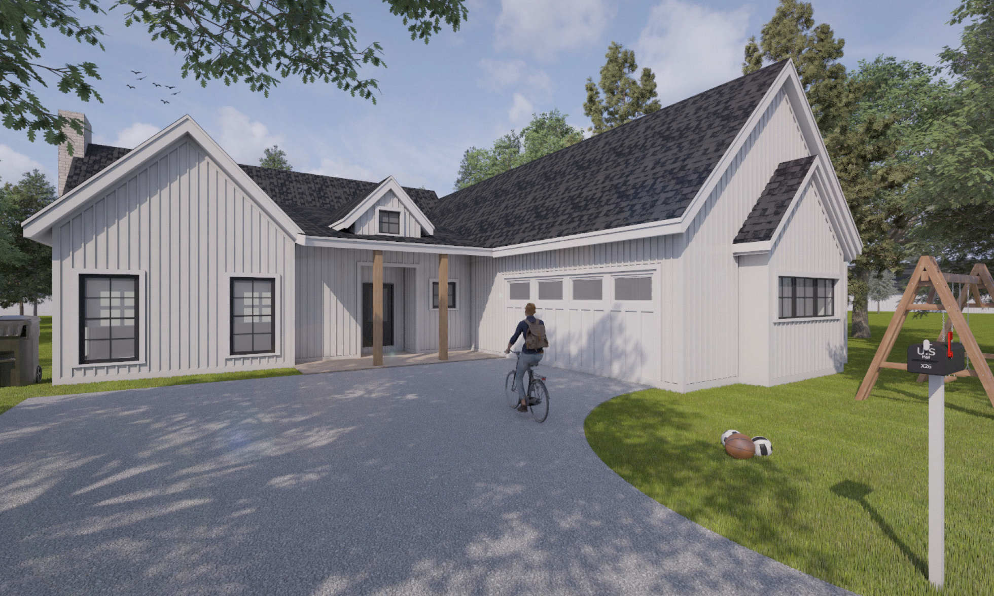 new construction render for house in spring texas